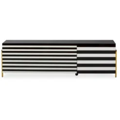 Meuble TV /Audio 145 X 44 X 46 Cm Verre, Acier -Pas Cher Mobiliora Magasin meuble tv 20122445