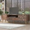 Meuble TV 180cm Avec 2 Compartiments Et 2 Tiroirs En Bois - Style Campagnard - Marron 2 Meuble TV 180cm Avec 2 Compartiments Et 2 Tiroirs En Bois - Style Campagnard - Marron -Pas Cher Mobiliora Magasin meuble tv 20939333