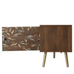 Meuble TV 180cm Avec 2 Compartiments Et 2 Tiroirs En Bois - Style Campagnard - Marron -Pas Cher Mobiliora Magasin meuble tv 20939337