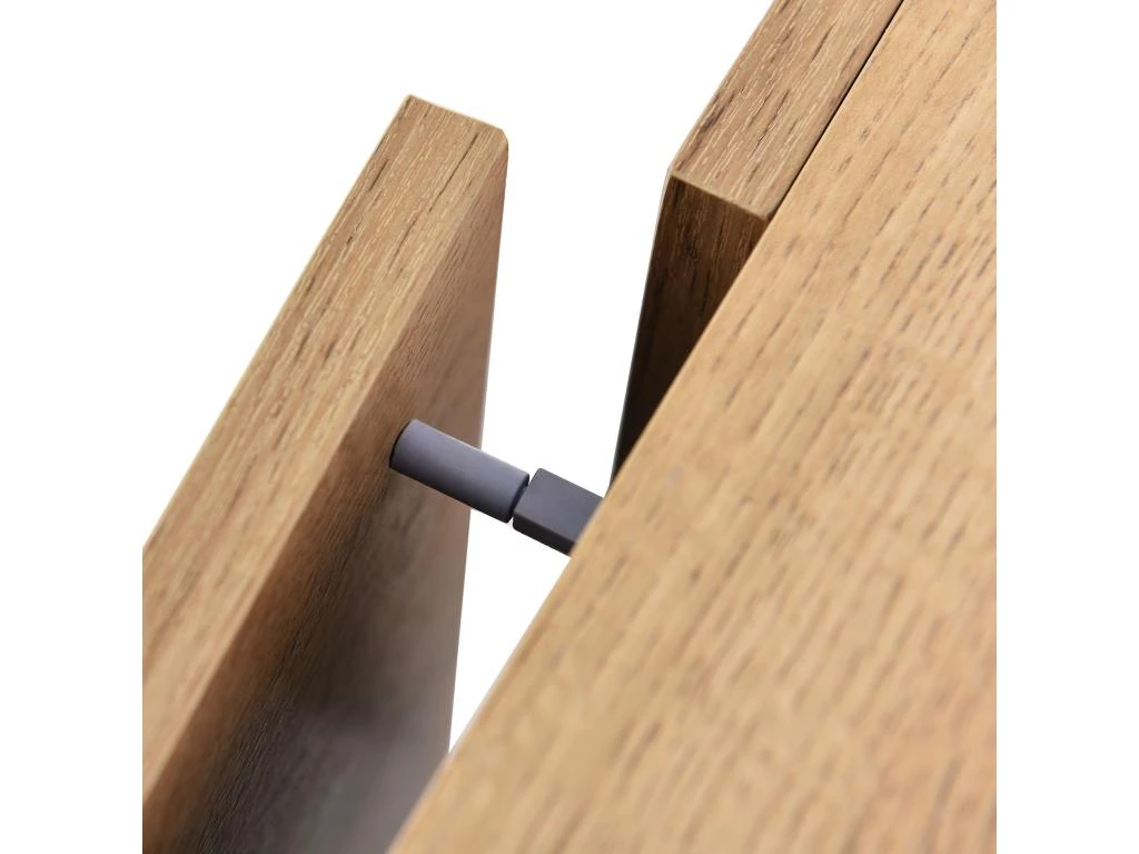 Meuble TV 175cm Industriel Avec LED - 3 Portes + 2 étagères - Naturel 9 Meuble TV 175cm Industriel Avec LED - 3 Portes + 2 étagères - Naturel – Image 7