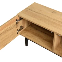 Meuble TV 175cm Industriel Avec LED - 3 Portes + 2 étagères - Naturel 20 Meuble TV 175cm Industriel Avec LED - 3 Portes + 2 étagères - Naturel -Pas Cher Mobiliora Magasin meuble tv 20939449