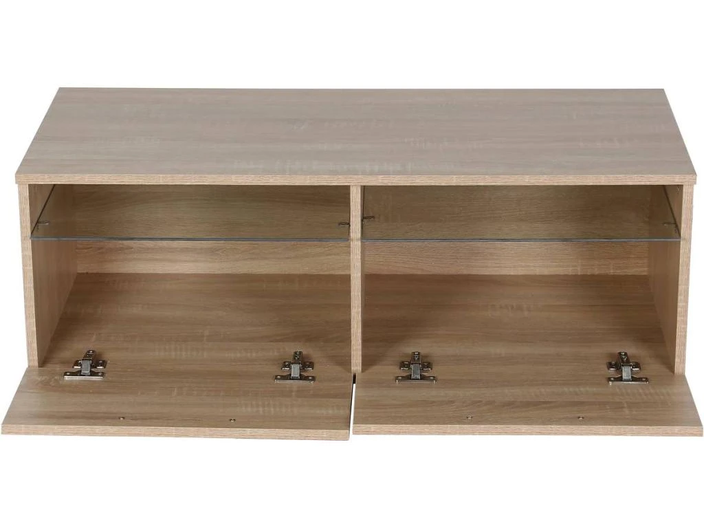 Meuble TV LED "Parson" - Chêne 6 Meuble TV LED "Parson" - Chêne – Image 4