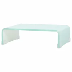 Meuble Télé Buffet Tv Télévision Design Pratique Support Pour Moniteur 40 Cm Verre Blanc 2502227