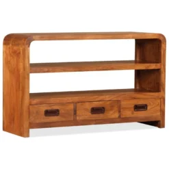 Meuble Télé Buffet Tv Télévision Design Pratique Bois Massif Avec Finition En Sesham 90 Cm 2502165 -Pas Cher Mobiliora Magasin meuble tv 21022287