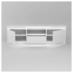 Meuble TV 2 Portes 1 Niche 1 Tiroir Blanc Laqué/ Leds - ESPRIT 11 Meuble TV 2 Portes 1 Niche 1 Tiroir Blanc Laqué/ Leds - ESPRIT -Pas Cher Mobiliora Magasin meuble tv 21155279