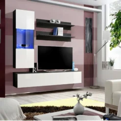 Meuble TV FLY H3 Design, Coloris Noir Et Blanc Brillant. Meuble Suspendu Moderne Et Tendance Pour Votre Salon. 9 Meuble TV FLY H3 Design, Coloris Noir Et Blanc Brillant. Meuble Suspendu Moderne Et Tendance Pour Votre Salon. -Pas Cher Mobiliora Magasin meuble tv 21158519