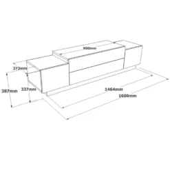 Meuble TV Fonda - Venprodin - 160 Cm Blanc - Feutre -Pas Cher Mobiliora Magasin meuble tv 21306497