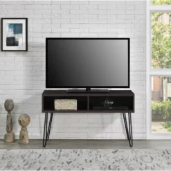 Meuble TV En Panneaux De Particules Stratifiés Marron -Pas Cher Mobiliora Magasin meuble tv 21685513