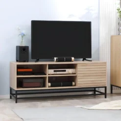 Meuble Tv AVILA Bois Clair -Pas Cher Mobiliora Magasin meuble tv 21989009