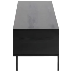 Angus Meuble TV Avec 1 Porte, Coulissante, Noir. -Pas Cher Mobiliora Magasin meuble tv 22048193