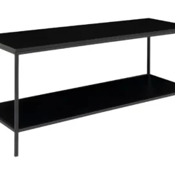 Vita - Meuble TV En Bois Et Métal L100cm - Couleur - Noir -Pas Cher Mobiliora Magasin meuble tv 22075237