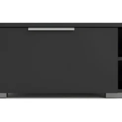 Malika Meuble TV Avec 2 Tiroirs Et 1 étagère, Noir Mat . -Pas Cher Mobiliora Magasin meuble tv 22088733