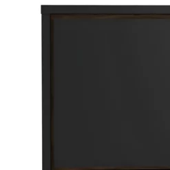 Table Rye TV 1 Porte, 1 Tiroir, Noir Mat, Finition Noyer. -Pas Cher Mobiliora Magasin meuble tv 22088857