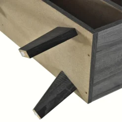 Meuble TV 160cm Avec 1 Tiroir Et 2 Portes Pour Chambre Ou Salon - Bois Rétro - Noir & Naturel -Pas Cher Mobiliora Magasin meuble tv 22120157