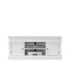 Amaretta Meuble TV Largeur 137 Cm, Hauteur 60 Cm, Vieux Blanc, Vintage Patiné. -Pas Cher Mobiliora Magasin meuble tv 22162493