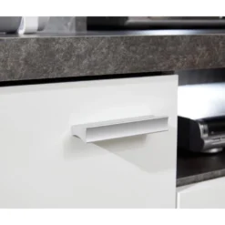 Mood Meuble TV 2 Portes, 2 Tiroirs, 4 Espaces De Rangement, 2 Rabats Blanc, Décor Pierre. -Pas Cher Mobiliora Magasin meuble tv 22163045