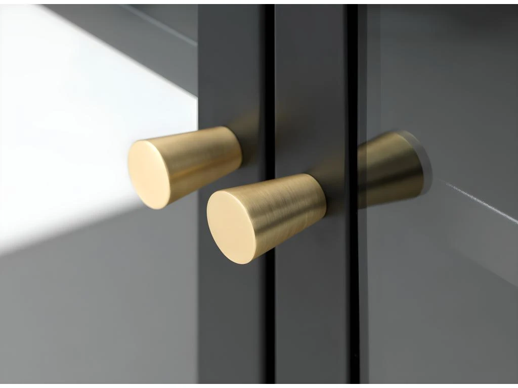 Carmel Meuble TV 3 Portes En Verre Noir. 8 Carmel Meuble TV 3 Portes En Verre Noir. – Image 6