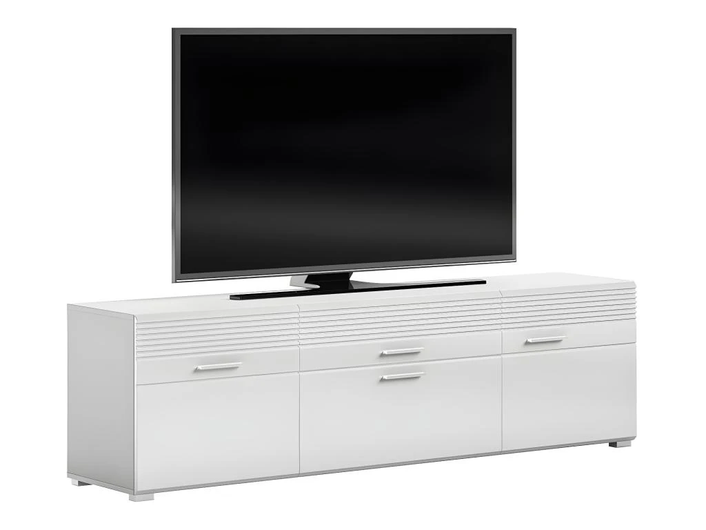 Linus Table TV 2 Portes, 1 Tiroir Blanche. 3 Linus Table TV 2 Portes, 1 Tiroir Blanche.