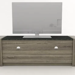 Meuble TV METEORITE - 2 Niches & 2 Tiroirs - MDF Plateau Effet Granite 23 Meuble TV METEORITE - 2 Niches & 2 Tiroirs - MDF Plateau Effet Granite -Pas Cher Mobiliora Magasin meuble tv 225733