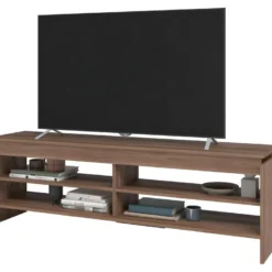 Meuble TV 65 Pouces Châtaignier 5 Niches 153 Cm