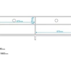 Meuble TV 70 Pouces 2 Abattants 4 Niches Blanc Pieds Métal 11 Meuble TV 70 Pouces 2 Abattants 4 Niches Blanc Pieds Métal -Pas Cher Mobiliora Magasin meuble tv 22970085