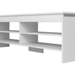 Meuble TV 65 Pouces Blanc 5 Niches 153 Cm 10 Meuble TV 65 Pouces Blanc 5 Niches 153 Cm -Pas Cher Mobiliora Magasin meuble tv 22970143