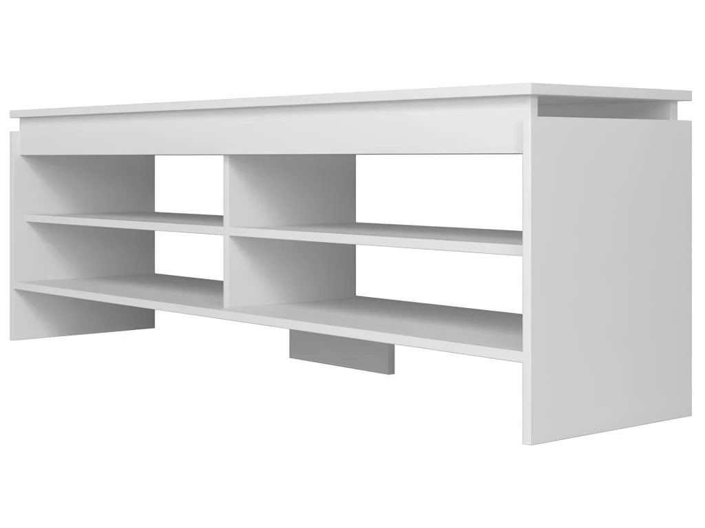 Meuble TV 65 Pouces Blanc 5 Niches 153 Cm 6 Meuble TV 65 Pouces Blanc 5 Niches 153 Cm – Image 4