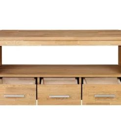 Meuble TV BROCELIANDE II - 1 Niche, 3 Tiroirs - Chêne Huilé 12 Meuble TV BROCELIANDE II - 1 Niche, 3 Tiroirs - Chêne Huilé -Pas Cher Mobiliora Magasin meuble tv 233573