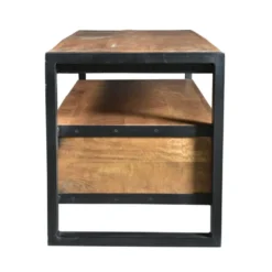 Meuble TV HARLEM - 2 Tiroirs & 1 Niche - Bois De Manguier & Métal -Pas Cher Mobiliora Magasin meuble tv 295887