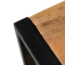 Meuble TV Avec 3 Tiroirs Et 1 Niche En Bois De Manguier Et Métal Noir - Naturel Clair - HARLEM 10 Meuble TV Avec 3 Tiroirs Et 1 Niche En Bois De Manguier Et Métal Noir - Naturel Clair - HARLEM -Pas Cher Mobiliora Magasin meuble tv 295905