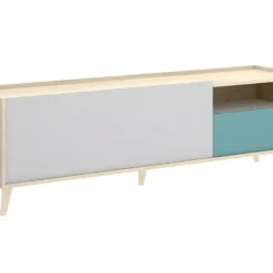 Meuble TV BICA - 1 Porte - Multicolores -Pas Cher Mobiliora Magasin meuble tv 382207