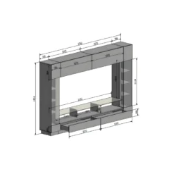 Mur TV Avec Rangements Et LEDs - Naturel - BRIANO 17 Mur TV Avec Rangements Et LEDs - Naturel - BRIANO -Pas Cher Mobiliora Magasin meuble tv 4451735
