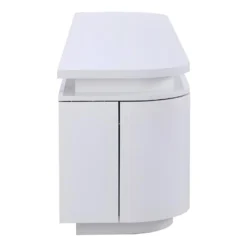 Meuble TV 2 Portes Et 2 Tiroirs Avec LEDs - MDF - Blanc Laqué - VANDANA 16 Meuble TV 2 Portes Et 2 Tiroirs Avec LEDs - MDF - Blanc Laqué - VANDANA -Pas Cher Mobiliora Magasin meuble tv 751213