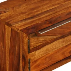 Meuble Télé Buffet Tv Télévision Design Pratique Bois Massif De Sesham 120 Cm 2502175 -Pas Cher Mobiliora Magasin meuble tv 8916659