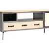 Meuble Télé Buffet Tv Télévision Design Pratique Bois De Manguier Massif Et Acier 120 Cm 2502149 -Pas Cher Mobiliora Magasin meuble tv 8916805