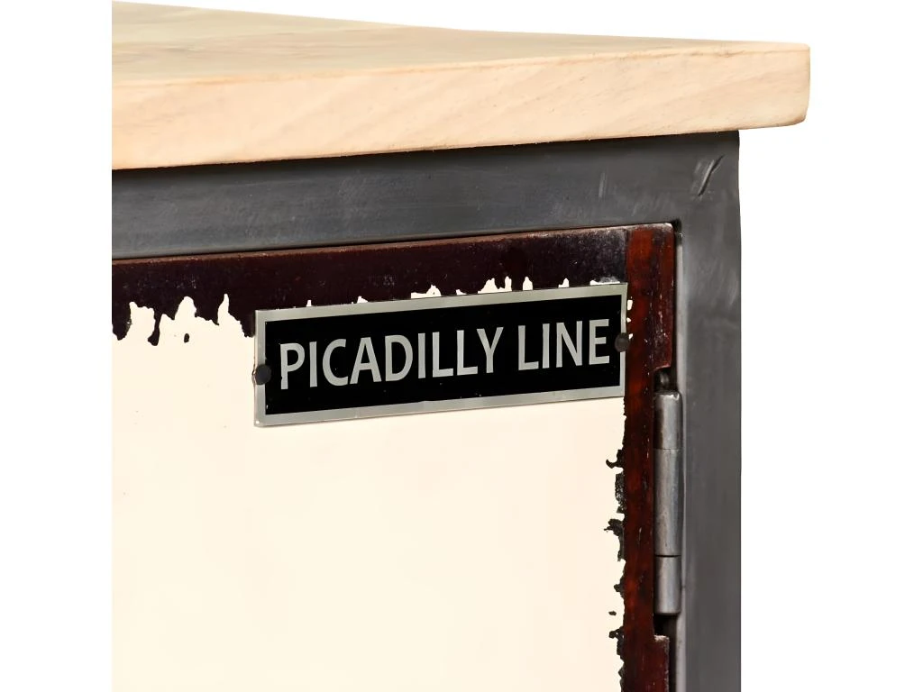 Meuble Télé Buffet Tv Télévision Design Pratique Bois De Manguier Massif Et Acier 120 Cm 2502149 7 Meuble Télé Buffet Tv Télévision Design Pratique Bois De Manguier Massif Et Acier 120 Cm 2502149 – Image 5