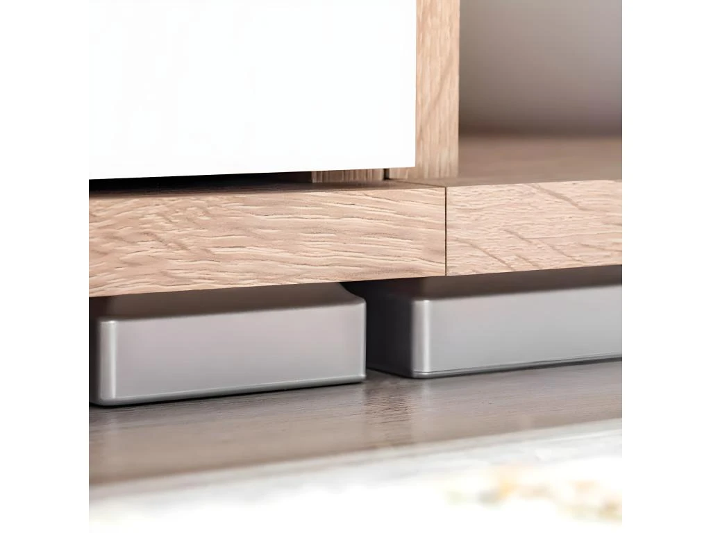 Meuble Télé Buffet Tv Télévision Design Pratique Mural Avec Lumière Led Chêne Sonoma Et Blanc 2502199 5 Meuble Télé Buffet Tv Télévision Design Pratique Mural Avec Lumière Led Chêne Sonoma Et Blanc 2502199 – Image 3