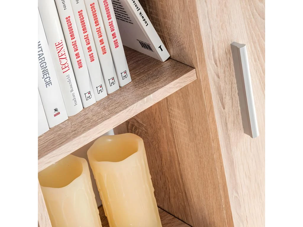 Meuble Télé Buffet TV Télévision Design Pratique Avec Lumières LED Chêne Sonoma Marron 2502054 5 Meuble Télé Buffet TV Télévision Design Pratique Avec Lumières LED Chêne Sonoma Marron 2502054 – Image 3