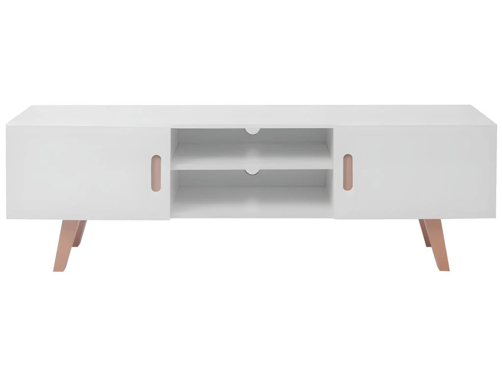 Meuble Télé Buffet Tv Télévision Design Pratique Mdf 150 Cm Blanc Brillant 2502042 5 Meuble Télé Buffet Tv Télévision Design Pratique Mdf 150 Cm Blanc Brillant 2502042 – Image 3