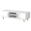 Meuble TV Design EDEN II 140 Cm, 2 Portes Et 2 Niches, Coloris Blanc. Type Scandinave. 1 Meuble TV Design EDEN II 140 Cm, 2 Portes Et 2 Niches, Coloris Blanc. Type Scandinave. -Pas Cher Mobiliora Magasin meuble tv 8917903