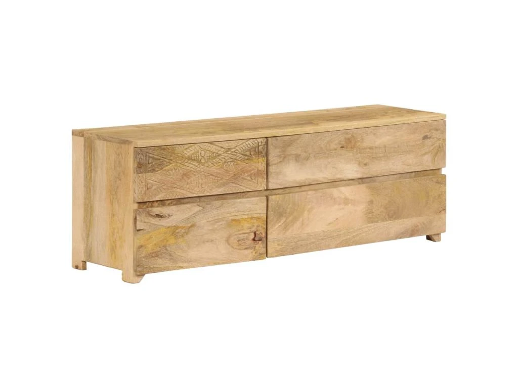 Meuble Télé Buffet Tv Télévision Design Pratique Bois Massif De Manguier 120 Cm 2502171 7 Meuble Télé Buffet Tv Télévision Design Pratique Bois Massif De Manguier 120 Cm 2502171 – Image 5