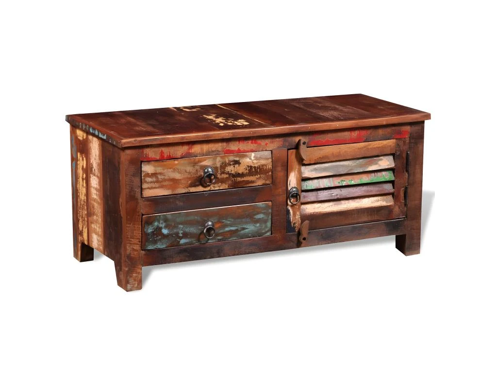 Meuble Télé Buffet TV Télévision Design Pratique Bois Massif De Récupération 2502023 7 Meuble Télé Buffet TV Télévision Design Pratique Bois Massif De Récupération 2502023 – Image 5