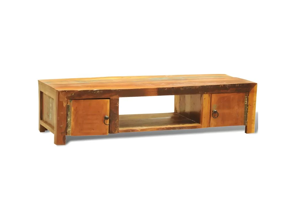 Meuble Télé Buffet Tv Télévision Design Pratique 2 Portes Style Vintage Bois Recycle 2502265 5 Meuble Télé Buffet Tv Télévision Design Pratique 2 Portes Style Vintage Bois Recycle 2502265 – Image 3