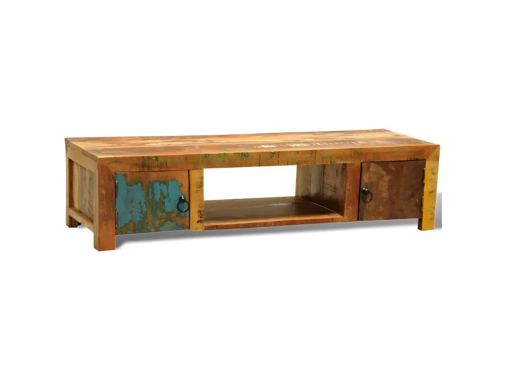 Meuble Télé Buffet Tv Télévision Design Pratique 2 Portes Style Vintage Bois Recycle 2502265 6 Meuble Télé Buffet Tv Télévision Design Pratique 2 Portes Style Vintage Bois Recycle 2502265 – Image 4