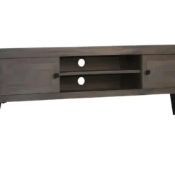 Meuble Télé Buffet Tv Télévision Design Pratique Bois Massif De Manguier 140 Cm 2502014