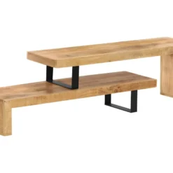 Meuble Télé Buffet Tv Télévision Design Pratique Bois De Manguier Massif 2502132