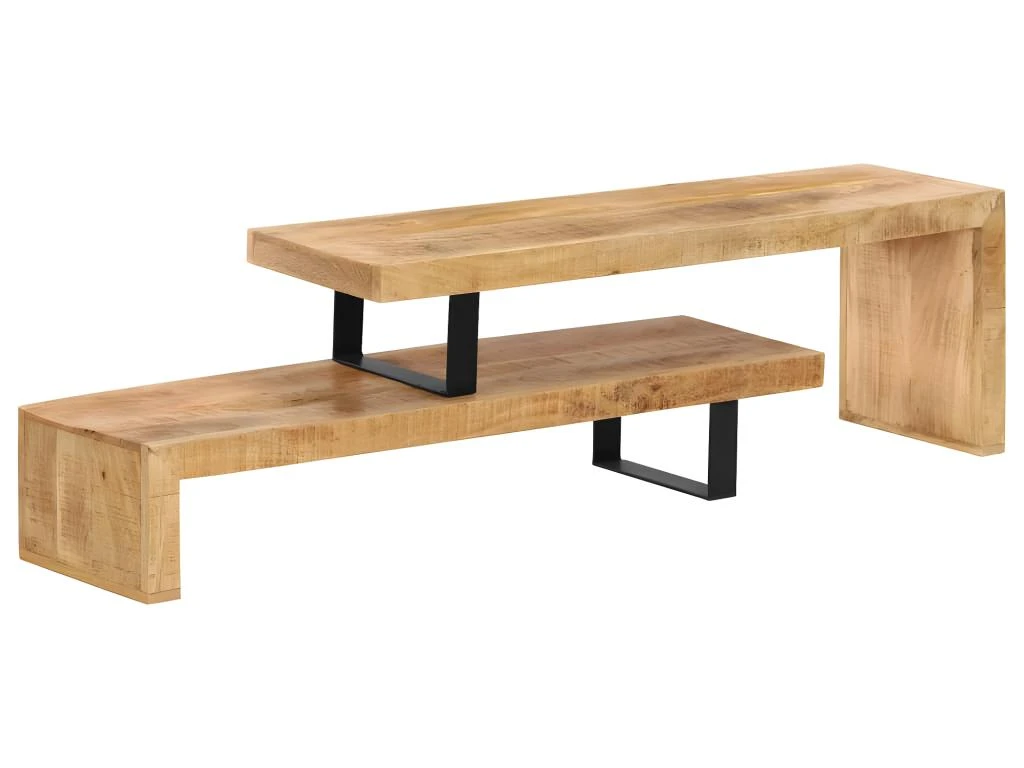 Meuble Télé Buffet Tv Télévision Design Pratique Bois De Manguier Massif 2502132 3 Meuble Télé Buffet Tv Télévision Design Pratique Bois De Manguier Massif 2502132