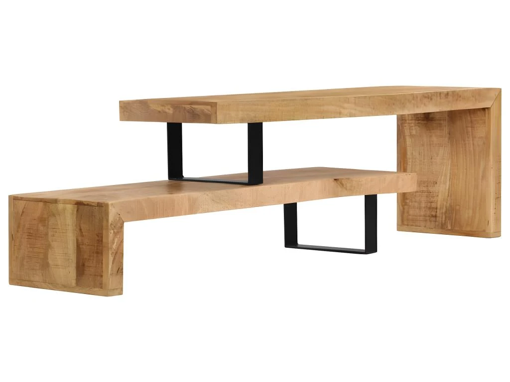 Meuble Télé Buffet Tv Télévision Design Pratique Bois De Manguier Massif 2502132 6 Meuble Télé Buffet Tv Télévision Design Pratique Bois De Manguier Massif 2502132 – Image 4