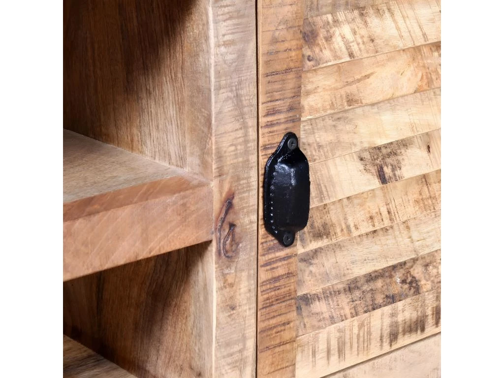 Meuble Télé Buffet Tv Télévision Design Pratique Bois De Manguier Massif 120 Cm 2502141 4 Meuble Télé Buffet Tv Télévision Design Pratique Bois De Manguier Massif 120 Cm 2502141 – Image 2