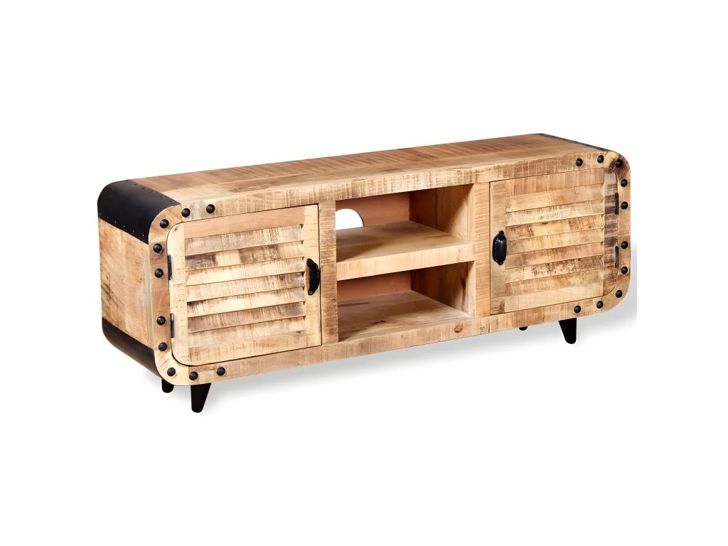 Meuble Télé Buffet Tv Télévision Design Pratique Bois De Manguier Massif 120 Cm 2502141 7 Meuble Télé Buffet Tv Télévision Design Pratique Bois De Manguier Massif 120 Cm 2502141 – Image 5